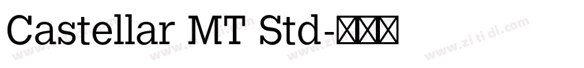 Castellar MT Std字体转换